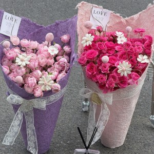 七夕花礼/夏日一柔一烈鲜花冰激凌花束